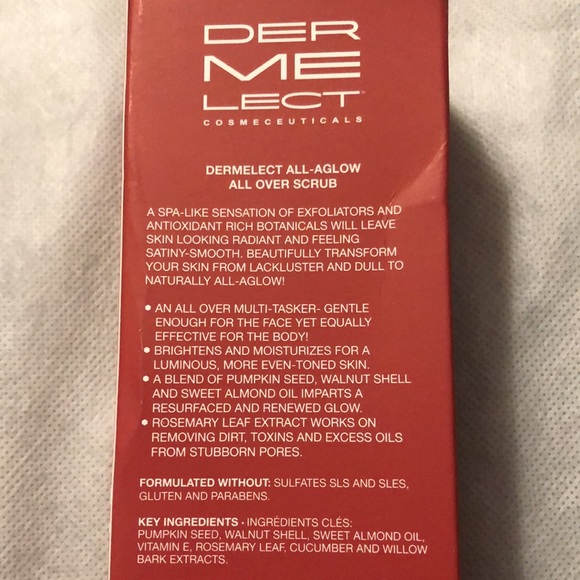 NEW Dermelect All Aglow All Over Scrub Antioxidant Face & Body Clean Beauty - Picture 9 of 9